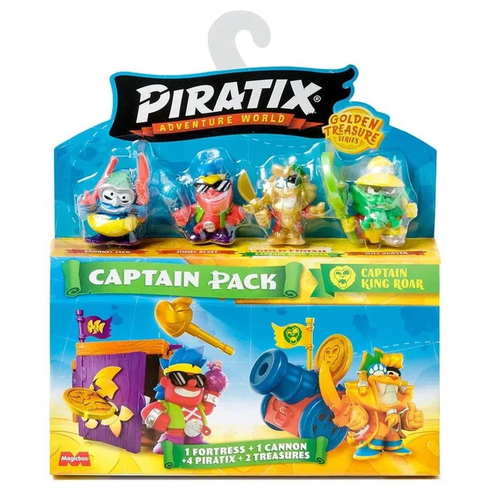 Piratix Adventure World Golden Treasure Series Captain Pack – Captain King Roar