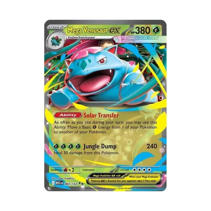 POKEMON Mega Venusaur ex – 003/132 – ME01: Mega Evolution (MEG)