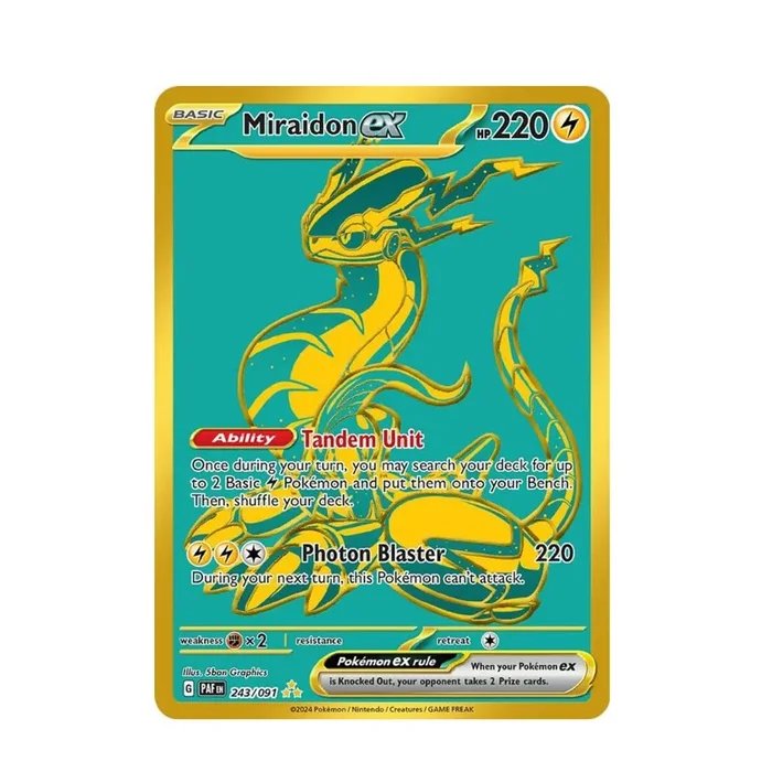 POKEMON Miraidon ex – 243/091 SV: Paldean Fates (PAF)