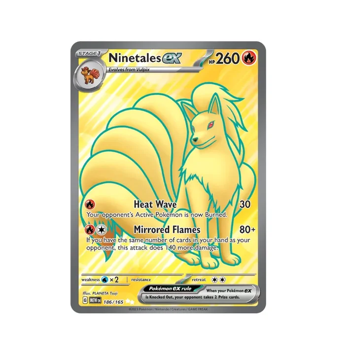 POKEMON Ninetales ex (186/165) [Scarlet & Violet 151]