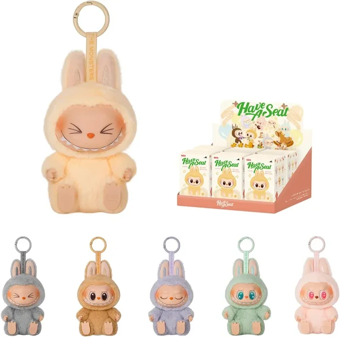 POP MART Labubu Doudou Doll Keychain – Limited Edition Collectible Toy from The Monsters Series