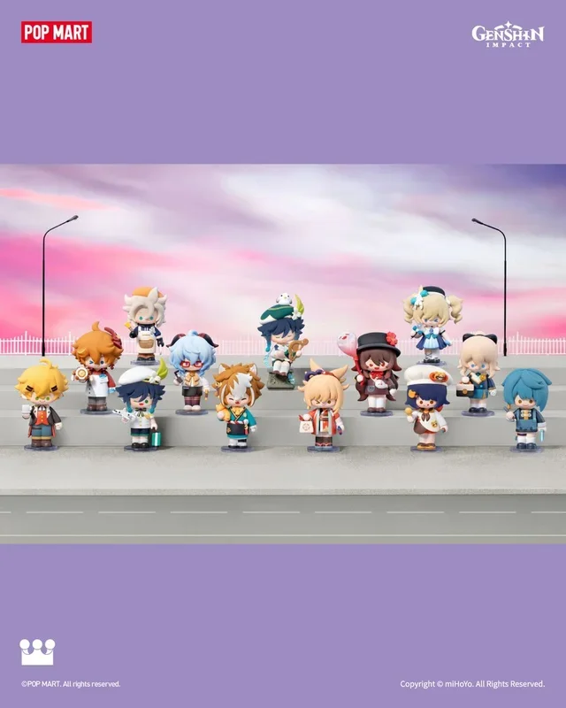 POPMART Genshin Impact ซีรี่ส์เวอร์ชั่น Q ธีม “Cosplay Fantasy”