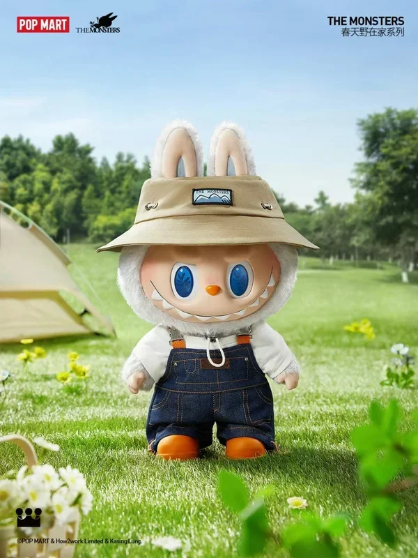 ?POPMART THE MONSTERS LABUBU 봄철 야외 시리즈 – 고무 플러시 대인형