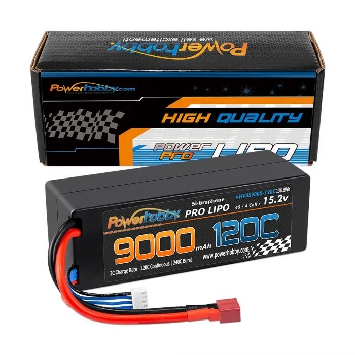 Powerhobby 4S 15.2V 9000mAh 120C Graphene LiPo Battery w/ Deans Plug