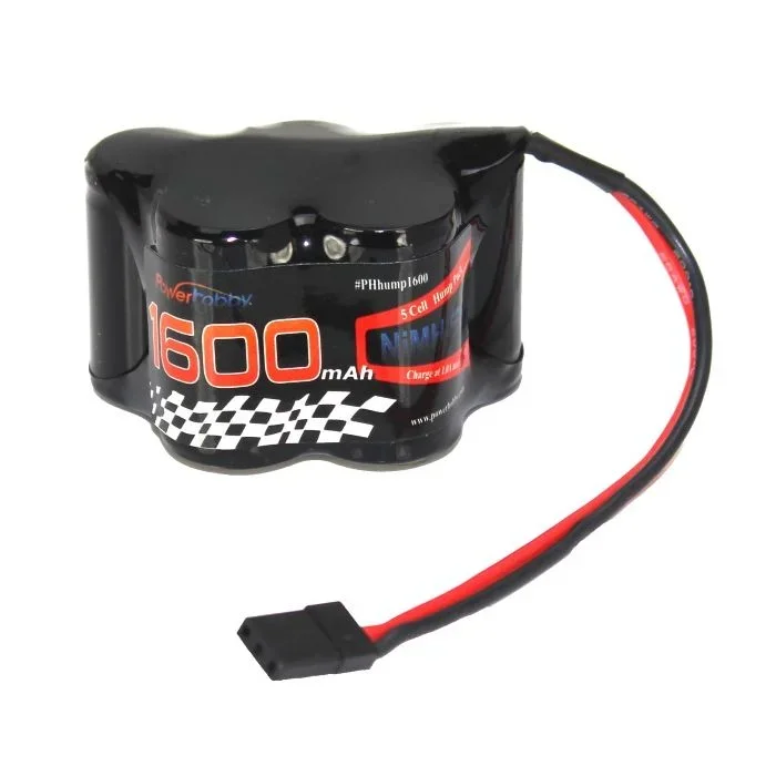 Powerhobby 6V 1600mAh NiMH Hump Battery Pack w/ Hitec Connector
