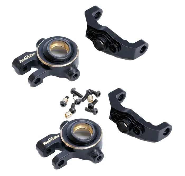 Powerhobby Brass C Hub & Steering Knuckles FOR Traxxas TRX-4M Defender / Bronco