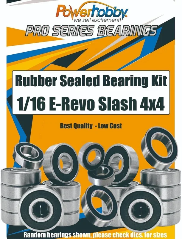 PowerHobby Pro Series Rubber Sealed Bearing Traxxas FOR 1/16 E-Revo Slash 4×4