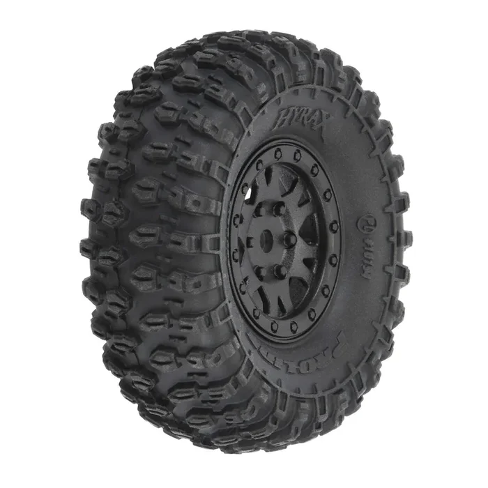 Pro-Line 10194-10 Hyrax 1.0″ Truck Tires Mounted on Wheels 4 Pack