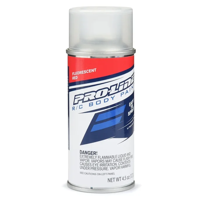Pro-Line PRO643900 RC Body Spray Polycarbonate Paint FLUORESCENT RED Single 4.5 oz (127 g.) Individual Aerosol Can
