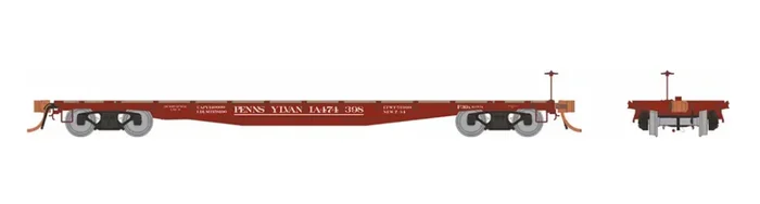 Rapido Trains 138001A HO Scale F30A 50′ Flatcar “As Delivered” Pennsylvania PRR # Varies