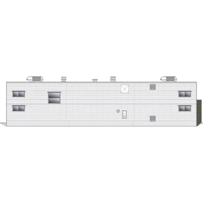 Rapido Trains 138204 HO Scale Sleeper Trailer Painted Unlettered