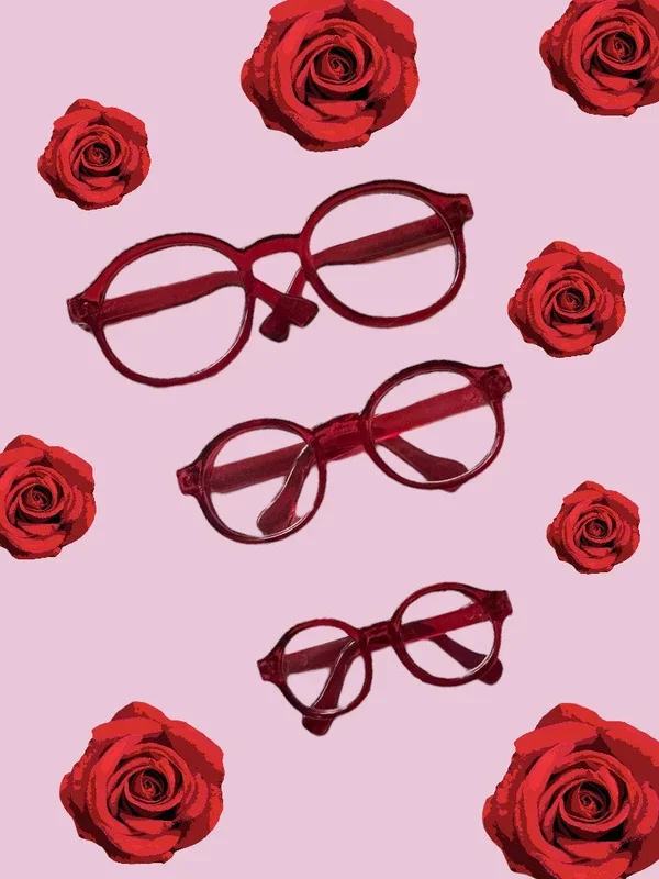 Red doll glasses