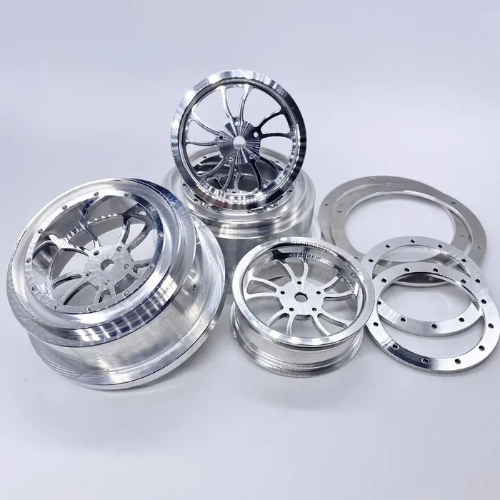 Reefs RC Kurl Beadlock Drag Car Wheels with Rings and Hardware