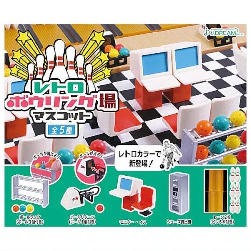 Retro Bowling Alley Mascot J Dream Miniature Doll Furniture Toy