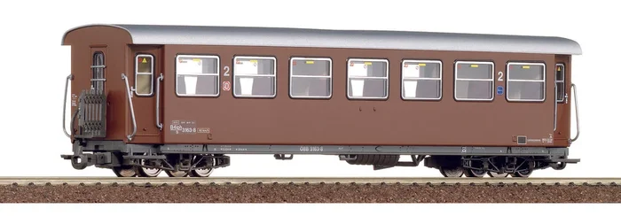 Roco 34004 HOe Scale Type B Mariazeller Brown Passenger Car Austria ÖBB – NOS