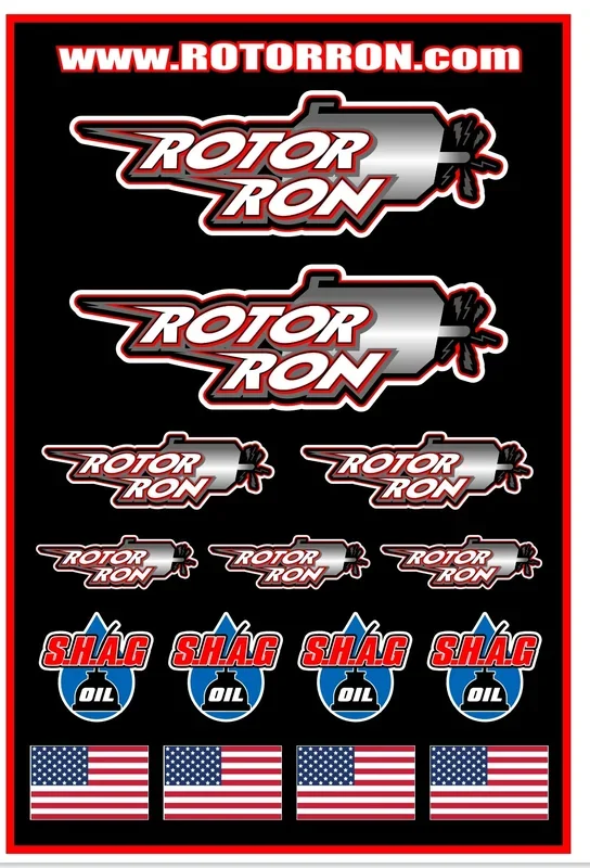 Rotor Ron 4×6 Inch Vinyl Die-Cut Sticker Sheet