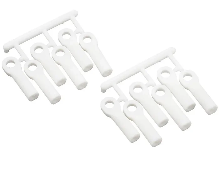 RPM 80511 White Long Rod Ends 12 Pack