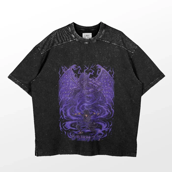 Sasuke Uchiha Susanoo Transformation T-shirt-lendário Naruto Shippuden Art