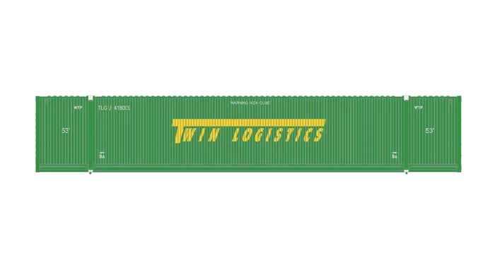 ScaleTrains 11630 HO Scale CIMC 53′ Dry Container Twin Logistics 418009