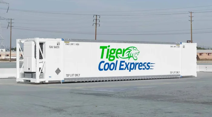 ScaleTrains 11716 HO Scale CIMC 53′ Reefer Container Tiger Cool Express TGXU 3 Pack #2