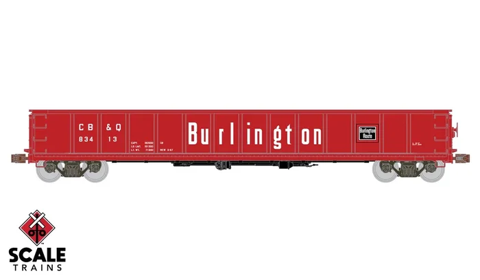 ScaleTrains Kit Classics 1167 Havelock Shops 52’6″ Gondola Burlington CB&Q 83413