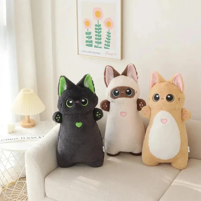Shortie Two-tone Cat Plushie Collection