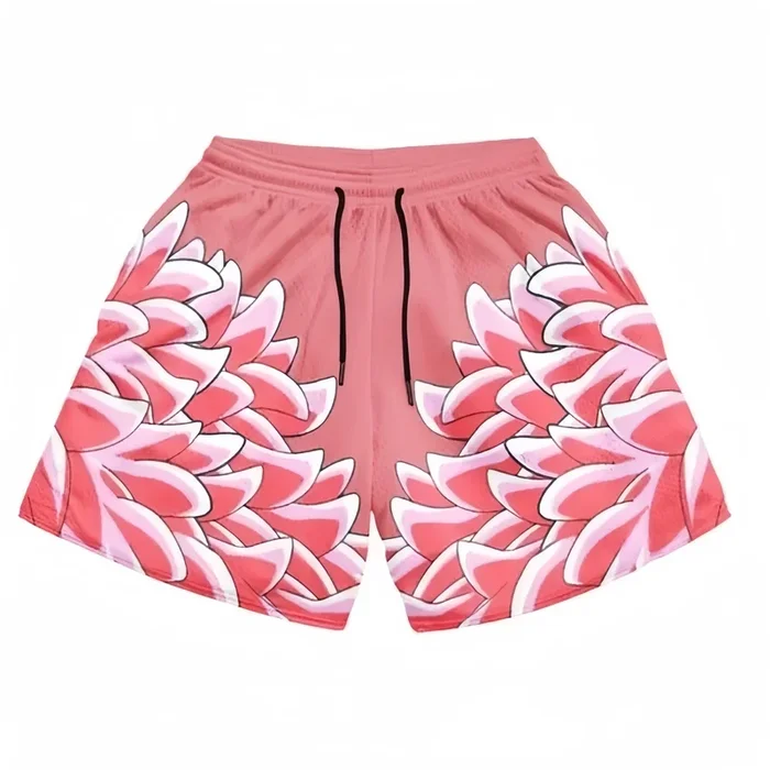 Shorts inspirados en una pieza-Design Nico Robin Flower Blossom Design Pink Casual