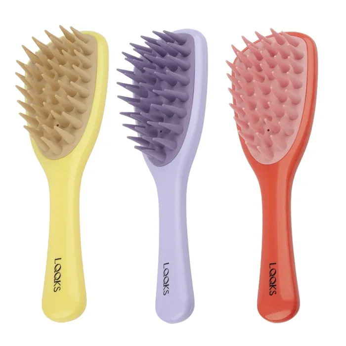 Silicone Shampoo Brush & Scalp Massager – Deep Clean Scalp Scrubber for Healthy Hair Growth and Dandruff Relief
