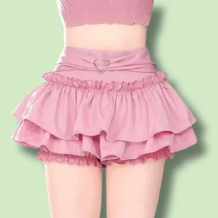 Solid Tone Cute Mini Skirt