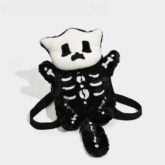 Spooky Skeleton Plush рюкзак-веселый и жуткий оригинальный дизайн