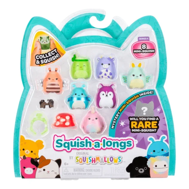 Squish-A-Longs 8 Pack Style 4 W4