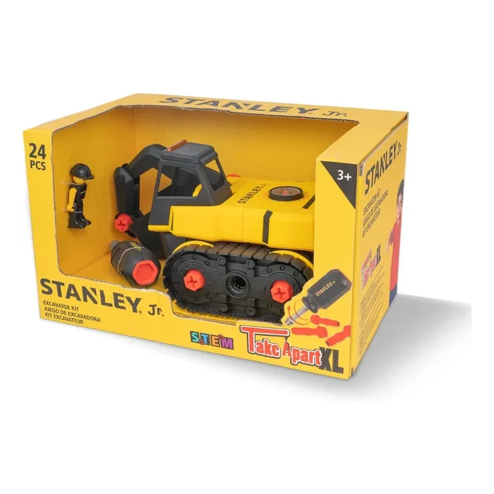Stanley Jr Take Apart XL Excavator Toy Playset