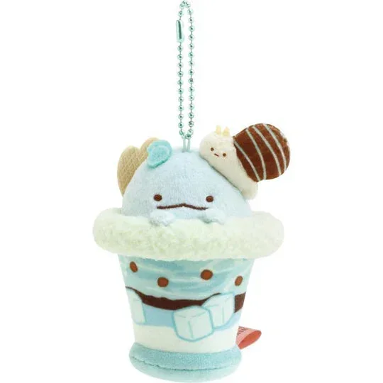 SUMIKKO GURASHI|TOKAGE LIZARD MINT CHOCOLATE PARFAIT PLUSH KEYCHAIN SAN-X