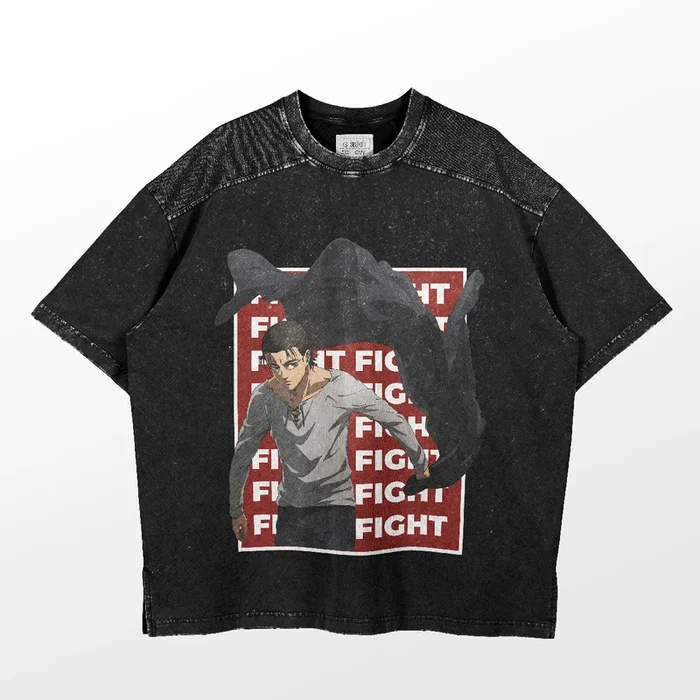 T-Shirt Eren Yeager Fight – L’Attaque des Titans