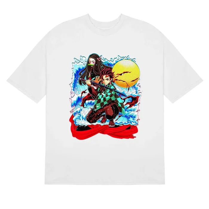 Tanjiro and Nezuko Sunset Battle T-Shirt – Demon Slayer