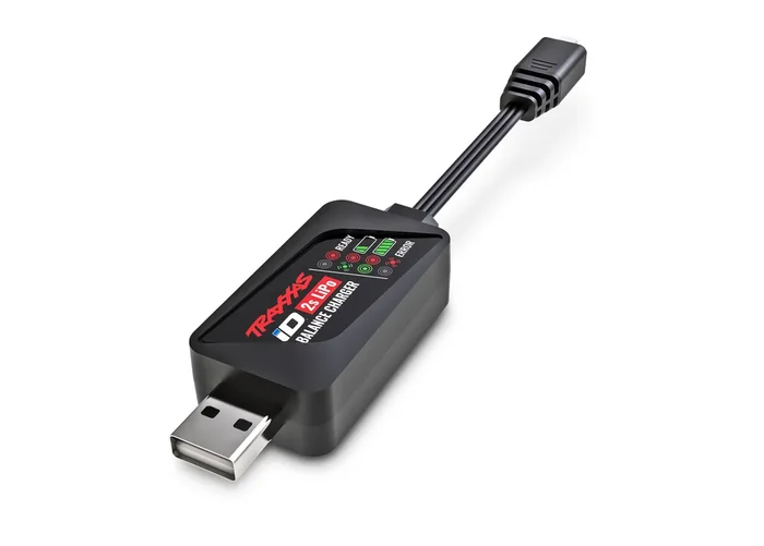 Traxxas 9767 2 Amp USB Charger for 2S 7.4V LiPo iD Connector Only