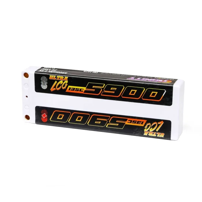 Trinity White Cabon Ultra Low Profile 5900mah 135c 7.4v Lipo Battery TRI-1029
