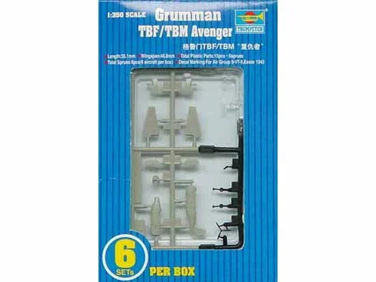 Trumpeter Scale Models 6212 1/350 TBF/TBM Avenger Aircraft Set Model Kit