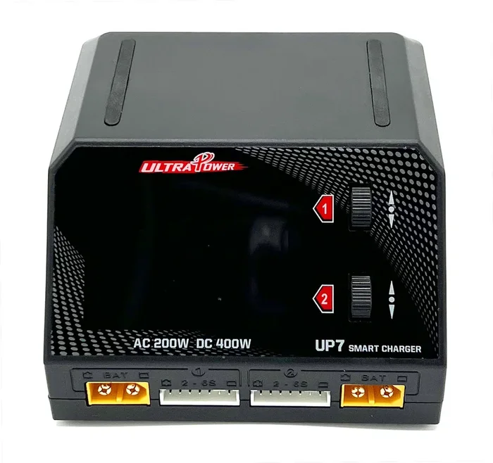 Ultra Power UP7 AC 200W – DC 400W Dual Port Multi-Chemistry Smart Charger