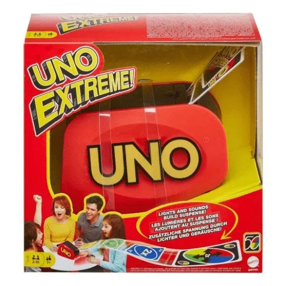 Uno Extreme Card Game with Updated Card Launcher and Exciting Lights and Sounds