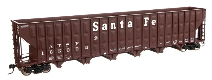 Walthers 910-6751 HO Scale Greenville 7,000 Cu Ft Woodchip Hopper Santa Fe ATSF 165002