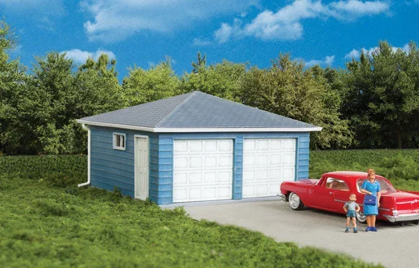 Walthers Cornerstone 933-3793 HO Scale 2-Car Garage Structure Kit