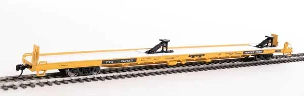 Walthers Mainline 910-5715 HO Scale 89′ Channel Side Flatcar Trailer Train TTX 150155