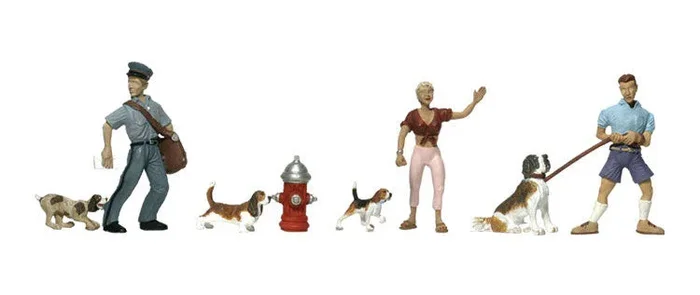 Woodland Scenics A1827 HO Scale Figures – People & Pets