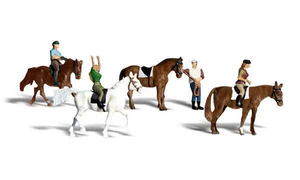 Woodland Scenics A1889 HO Scale Figures – Horseback Riders