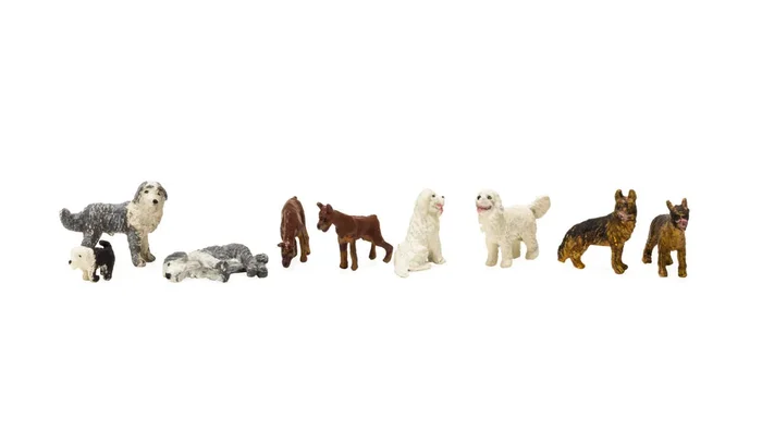 Woodland Scenics A1971 HO Scale Figures – Dog Pack