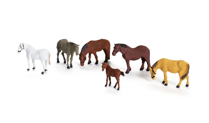 Woodland Scenics A2141 N Scale Figures – Farm Horses