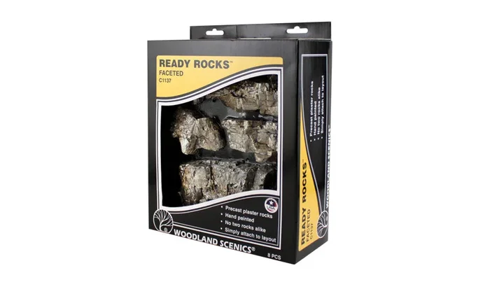 Woodland Scenics C1137 Ready Rocks – Faceted Rocks