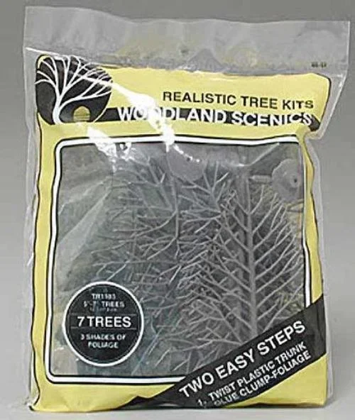 Woodland Scenics TR1103 N/HO Tree Kits 5×7″ (7) Train Scenery