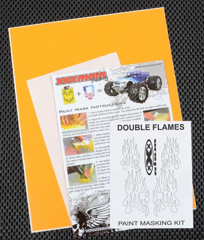 XXX Main Racing Double Flames Paint Mask M025L